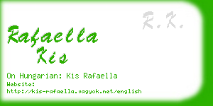 rafaella kis business card